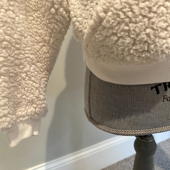 Faux Fur Sherpa Style Hooded Sweatshirt - Picture 7 of 11